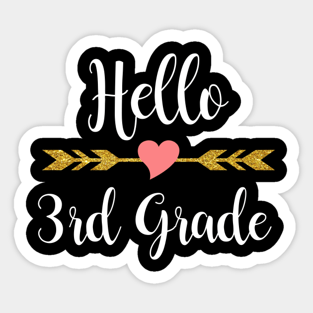 Hello 3rd Grade Back To School Sticker by Elliottda